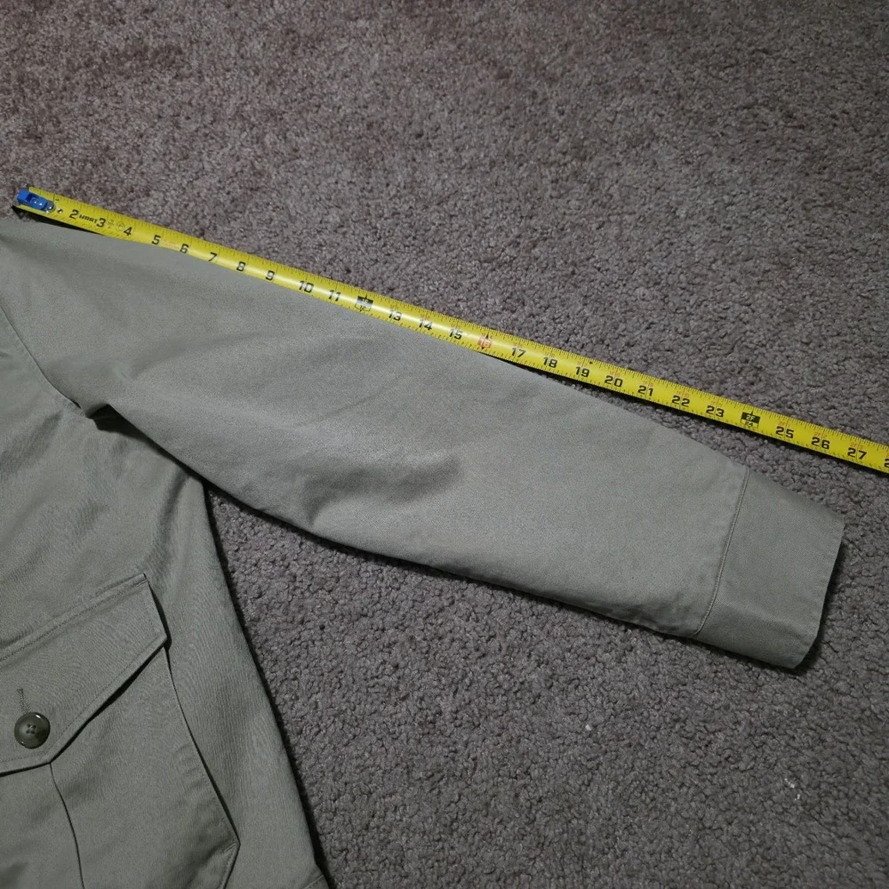 J Crew Flannel Lined Chino Work Harrington Jacket in Dusty Khaki Mens Medium